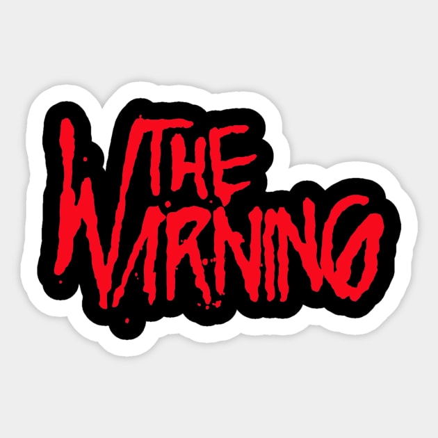 the warning band Sticker by pvur_tattoo